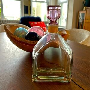 Lord & Taylor handblown Italian decanter